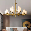 All-Copper Marble Living Room Chandelier