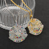 Colorful Disc Little Monster Necklace